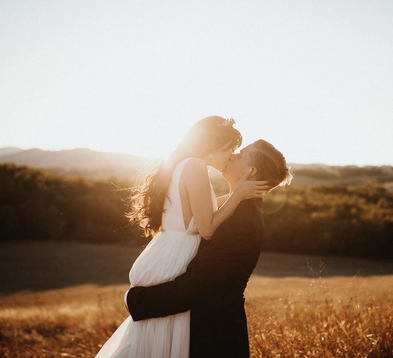 Elegant Destination Wedding In Tuscany At San Galgano Abbey With Bride In Bespoke Dress By Madame Paulette With Images From James Frost Photography