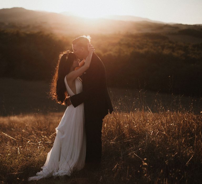 Elegant Destination Wedding In Tuscany At San Galgano Abbey With Bride In Bespoke Dress By Madame Paulette With Images From James Frost Photography