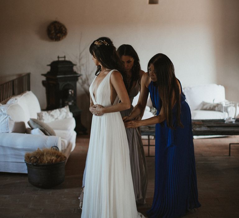 Elegant Destination Wedding In Tuscany At San Galgano Abbey With Bride In Bespoke Dress By Madame Paulette With Images From James Frost Photography