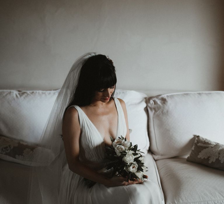 Elegant Destination Wedding In Tuscany At San Galgano Abbey With Bride In Bespoke Dress By Madame Paulette With Images From James Frost Photography