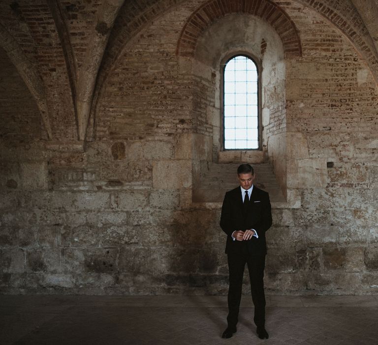 Elegant Destination Wedding In Tuscany At San Galgano Abbey With Bride In Bespoke Dress By Madame Paulette With Images From James Frost Photography