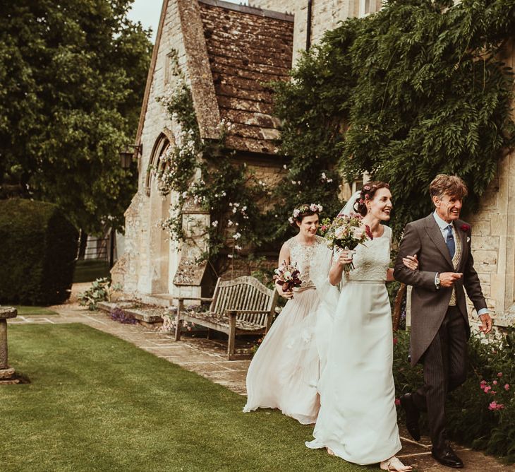 Bride in Louise Selby Gown