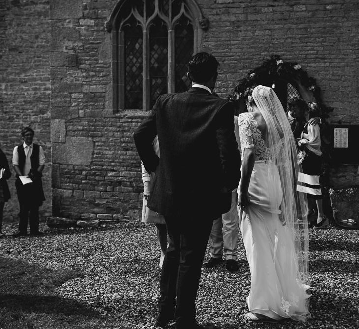 Bride in Louise Selby Gown