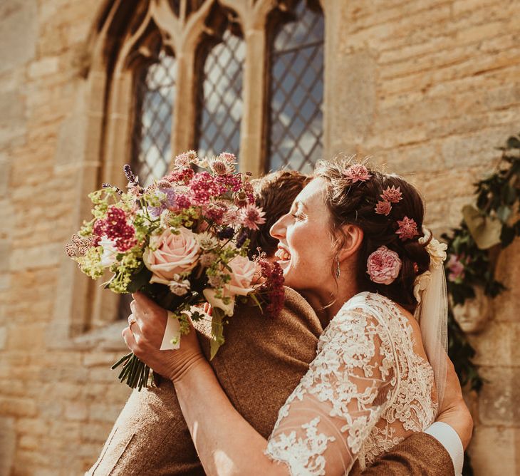 Bride in Louise Selby Gown