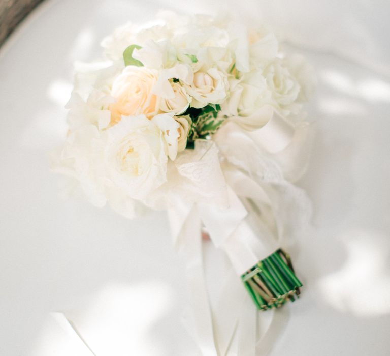 Classic White Rose Bouquet