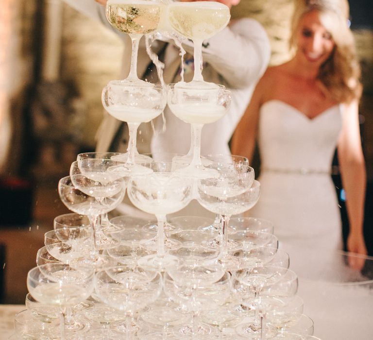 Champagne Saucer Tower