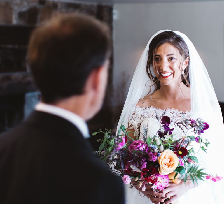 Bride Getting Ready Pronovias Gown