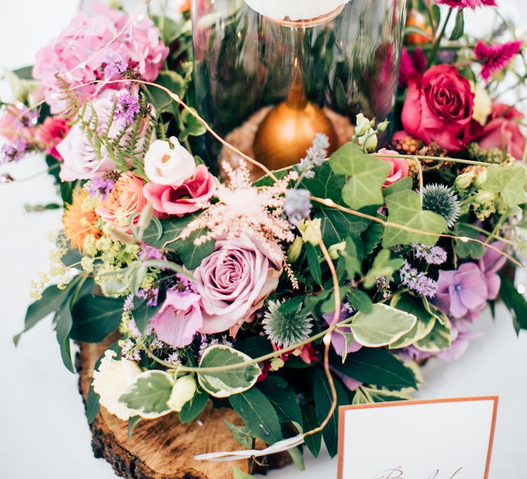 Floral Centrepieces Marquee Wedding