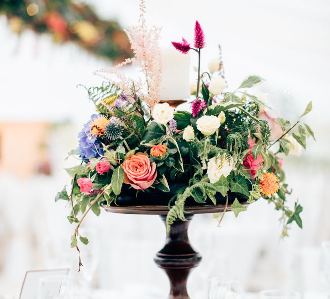 Floral Centrepieces Marquee Wedding