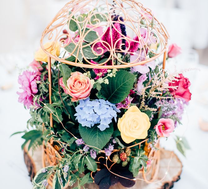 Floral Centrepieces Marquee Wedding