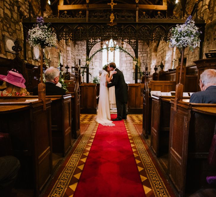 Church Wedding Ceremony | Bright Festival Themed At Home Wedding in a Tipi | McGivern Photography