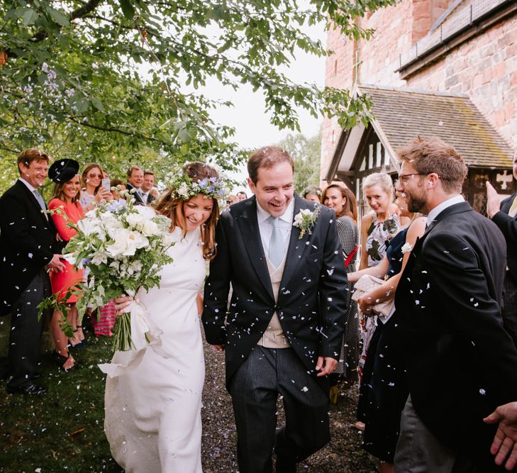 Confetti Exit | Bright Festival Themed At Home Wedding in a Tipi | McGivern Photography