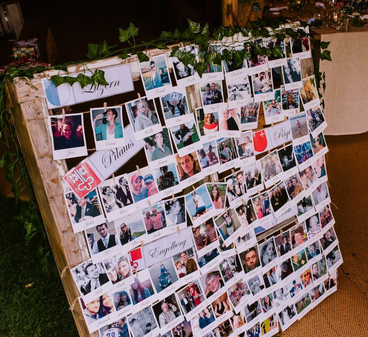 Polaroid Pictures | DIY Wedding Decor | Bright Festival Themed At Home Wedding in a Tipi | McGivern Photography