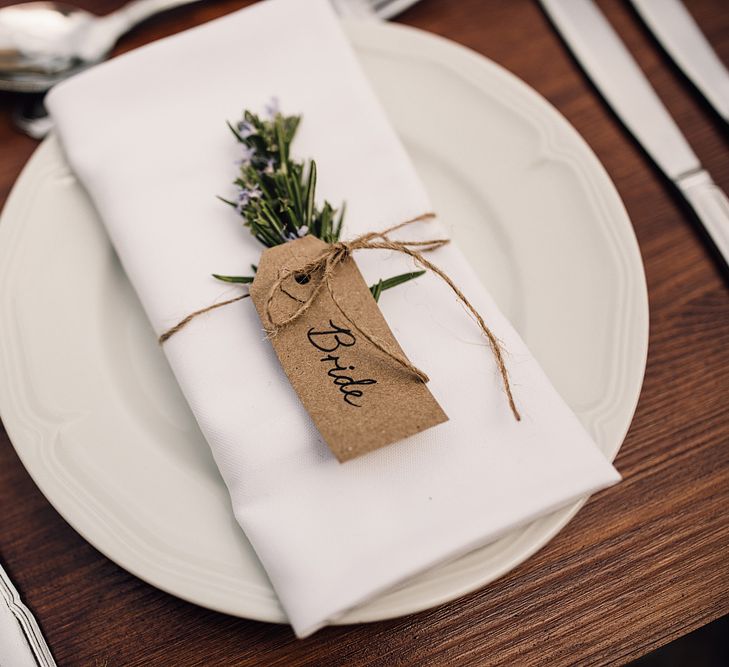 Place Setting | Outdoor Destination Wedding at Château De Malliac Planned by Country Weddings in France | Styling by The Hand-Painted Bride | Samuel Docker Photography | Marriage in Motion Films