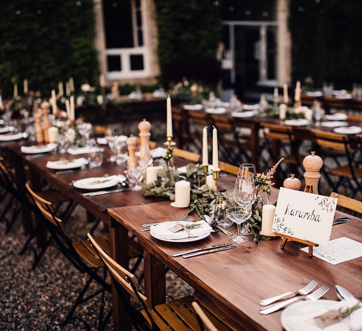 Outdoor Destination Wedding at Château De Malliac Planned by Country Weddings in France | Styling by The Hand-Painted Bride | Samuel Docker Photography | Marriage in Motion Films