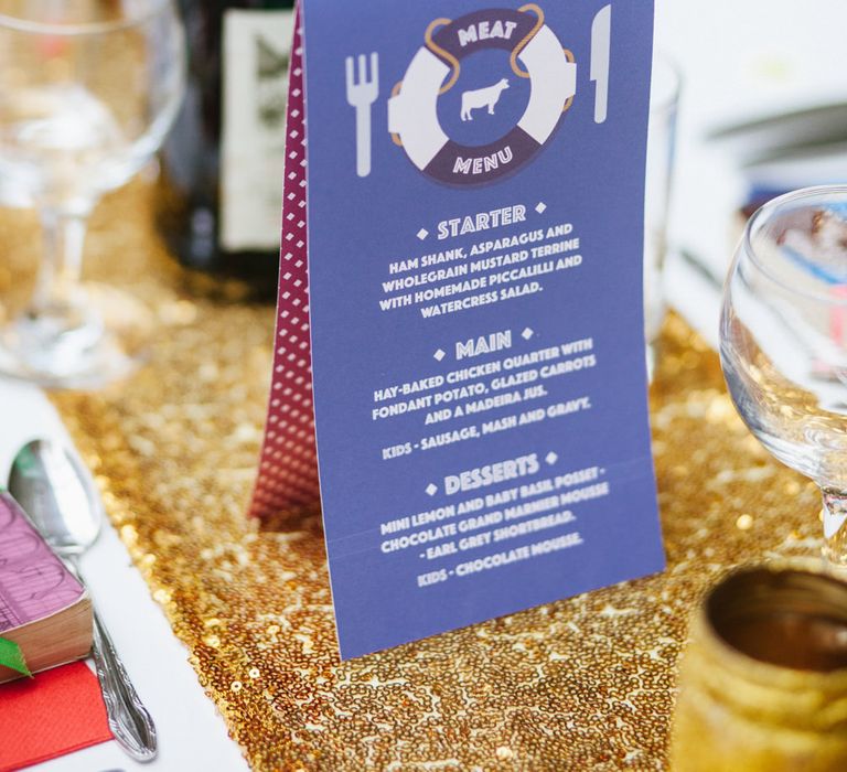 Menu Wedding Stationery