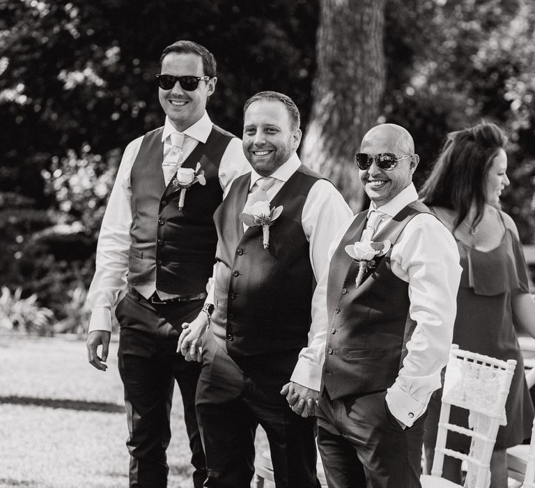 Outdoor Ceremony | Groomsmen in Marks and Spencer Suits | Planned by Rachel Rose Weddings | Radka Horvath Photography