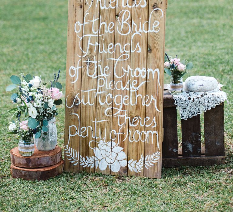 Aisle Wooden Sign | Planned by Rachel Rose Weddings | Radka Horvath Photography