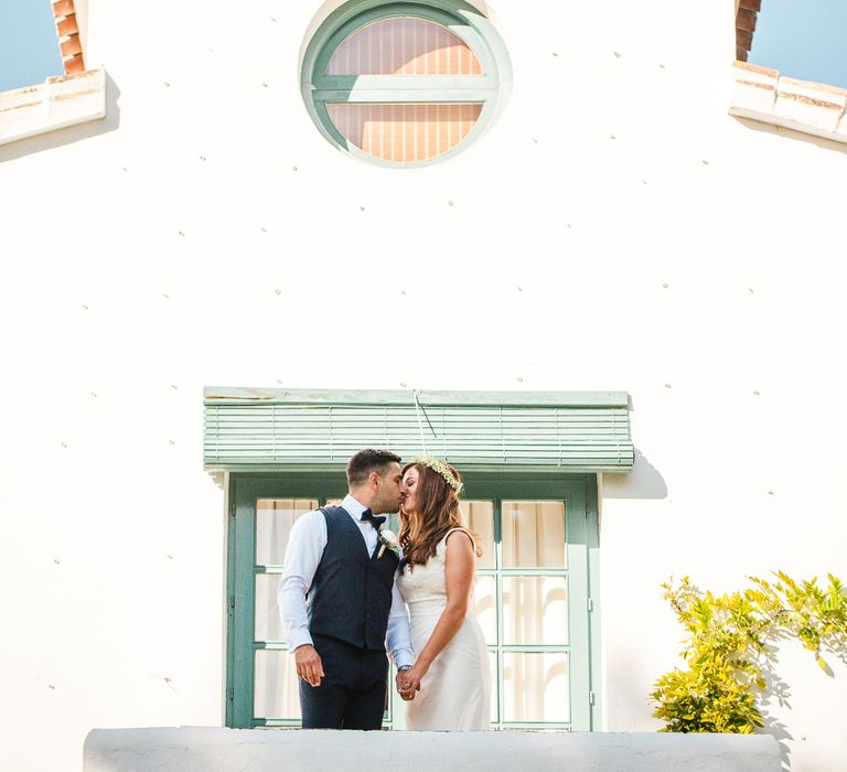 Bride in Sottero & Midgley Bridal Gown | Groom n Herr von eden Tuxed, Bow Tie & Waistcoat | Planned by Rachel Rose Weddings | Radka Horvath Photography