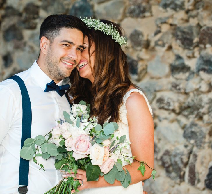 Bride in Sottero & Midgley Bridal Gown | Groom n Herr von eden Tuxed, Bow Tie & Braces | Planned by Rachel Rose Weddings | Radka Horvath Photography