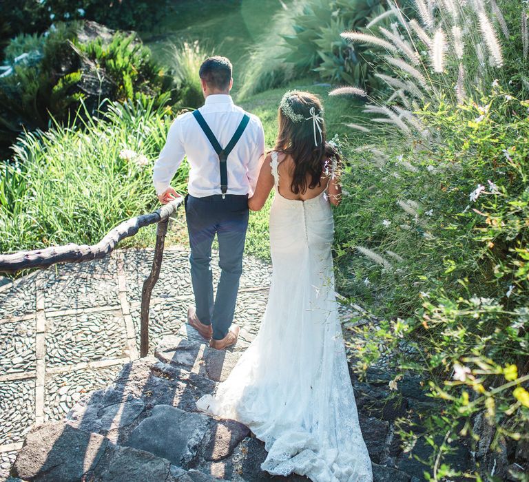 Bride in Sottero & Midgley Bridal Gown | Groom n Herr von eden Tuxed, Bow Tie & Braces | Planned by Rachel Rose Weddings | Radka Horvath Photography