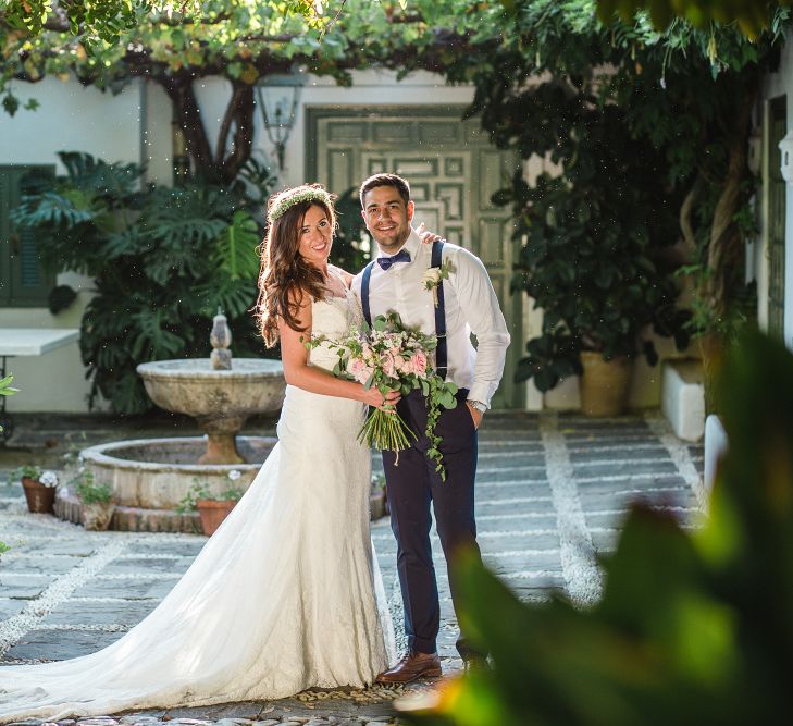 Bride in Sottero & Midgley Bridal Gown | Groom n Herr von eden Tuxed, Bow Tie & Braces | Planned by Rachel Rose Weddings | Radka Horvath Photography