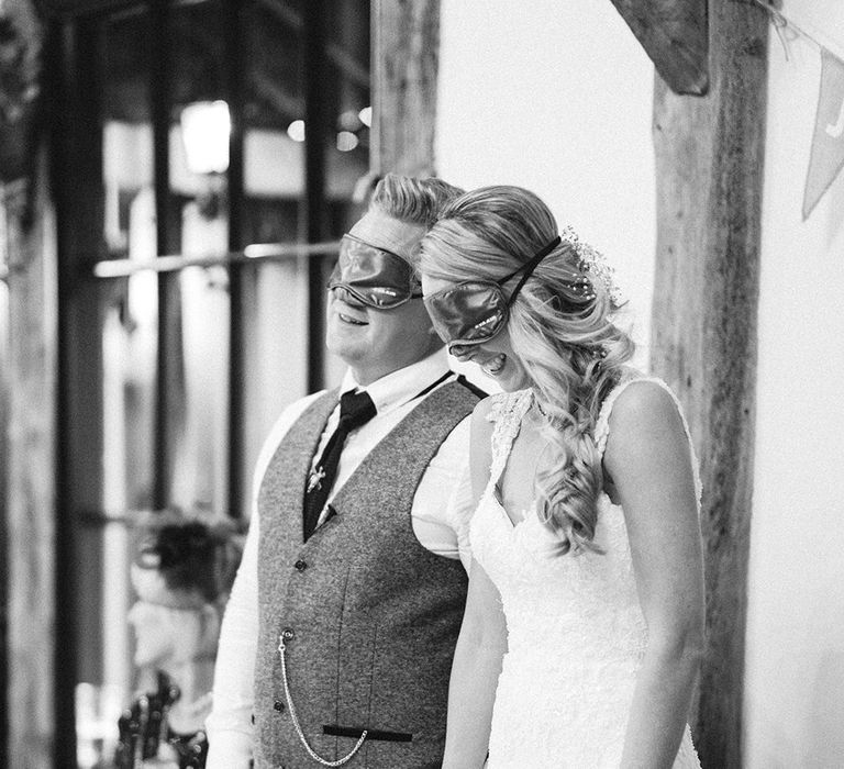 Wedding Speeches | Bride in Lace Enzoani 'Inaru' Bridal Gown | Peach & Coral Country Wedding at Crabbs Barn, Essex | Kathryn Hopkins Photography | Film by Colbridge Media Services Ltd