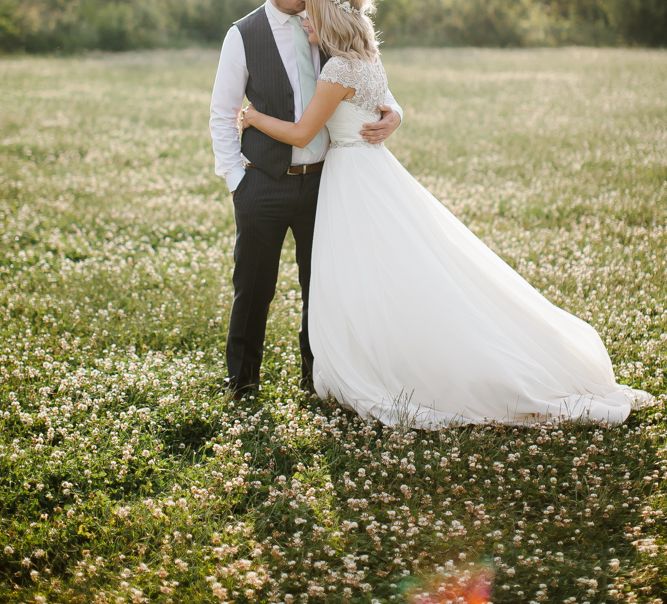 Thames Chase Community Centre Wedding With Bride In Sequinned Justin Alexander Dress & Bridesmaids In Mint Green With Images From Chris Barber