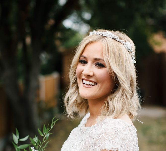 Thames Chase Community Centre Wedding With Bride In Sequinned Justin Alexander Dress & Bridesmaids In Mint Green With Images From Chris Barber