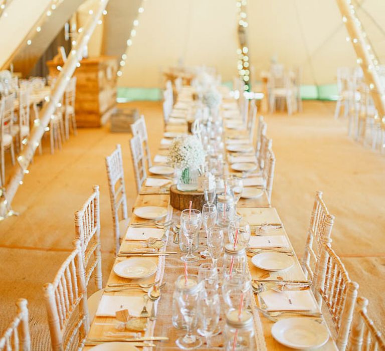 Rustic Tipi Reception