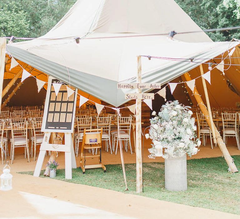 Rustic Tipi Reception