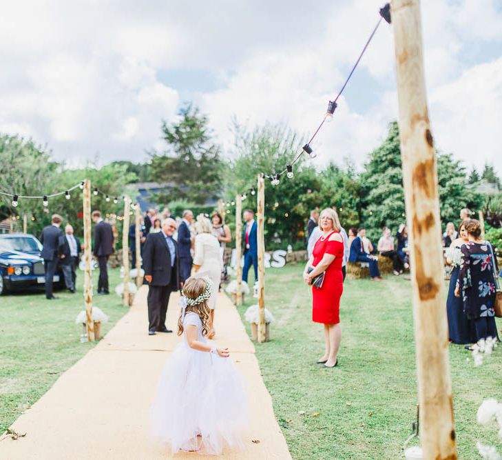 Festoon Light Tipi Reception