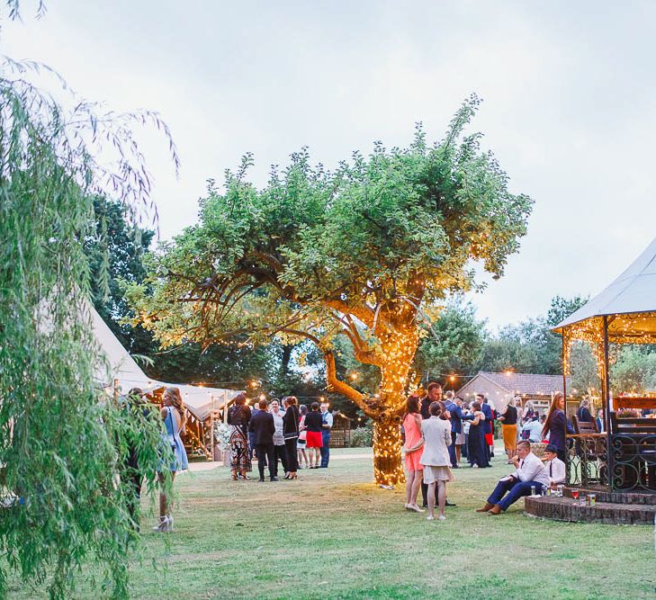 Outdoor Rustic Tipi Reception