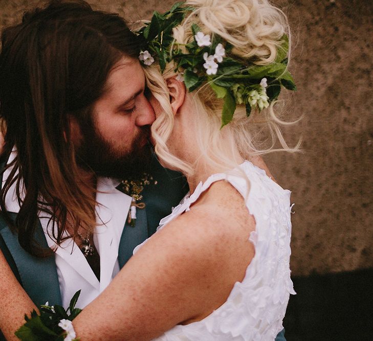 Rooftop Bride & Groom Shots At Camp & Furnace