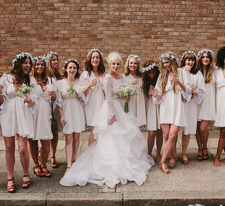 Wedding Party In All White