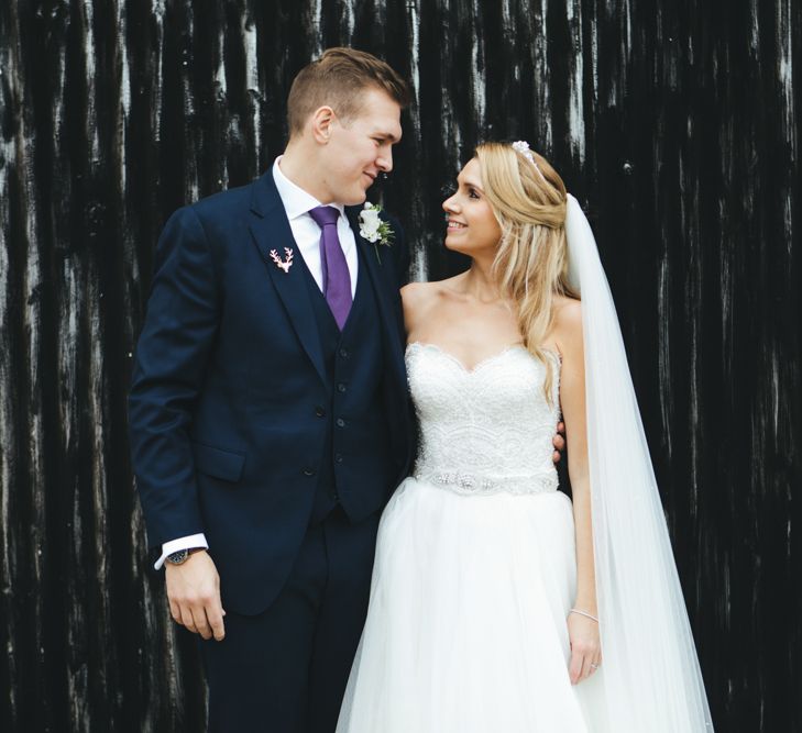 Autumnal Wedding At Cripps Barn Cotswolds With Bride In Watters And Bridesmaids In Aubergine Dresses With Images From Katy & Co.