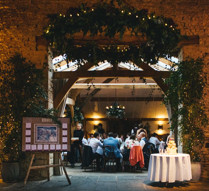 Autumnal Wedding At Cripps Barn Cotswolds With Bride In Watters And Bridesmaids In Aubergine Dresses With Images From Katy & Co.