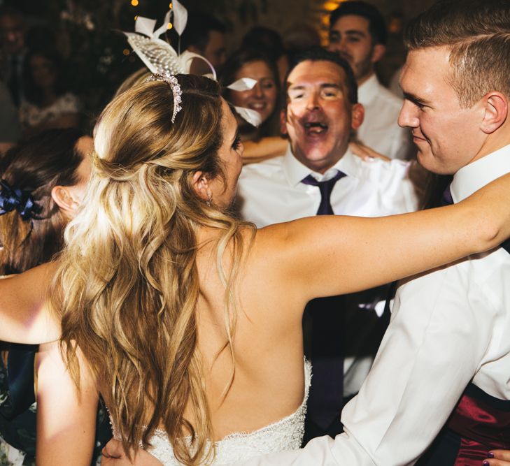 Autumnal Wedding At Cripps Barn Cotswolds With Bride In Watters And Bridesmaids In Aubergine Dresses With Images From Katy & Co.