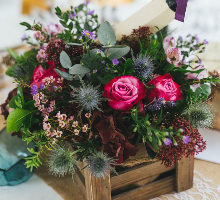 Autumnal Wedding At Cripps Barn Cotswolds With Bride In Watters And Bridesmaids In Aubergine Dresses With Images From Katy & Co.