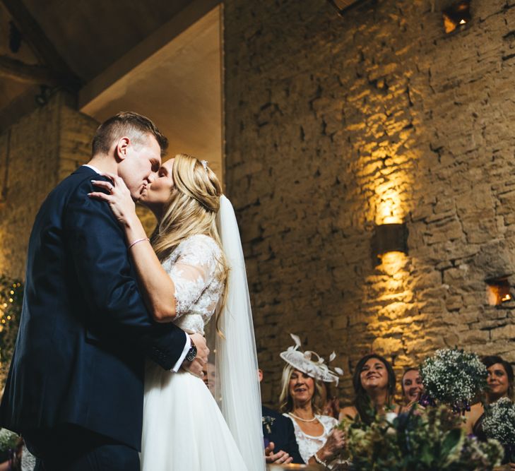 Autumnal Wedding At Cripps Barn Cotswolds With Bride In Watters And Bridesmaids In Aubergine Dresses With Images From Katy & Co.