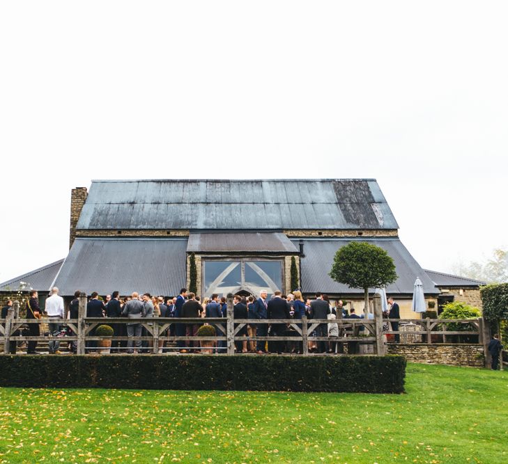 Autumnal Wedding At Cripps Barn Cotswolds With Bride In Watters And Bridesmaids In Aubergine Dresses With Images From Katy & Co.