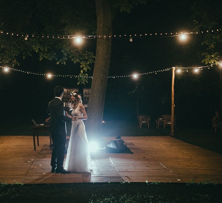 Bride & Groom Festoon Lights