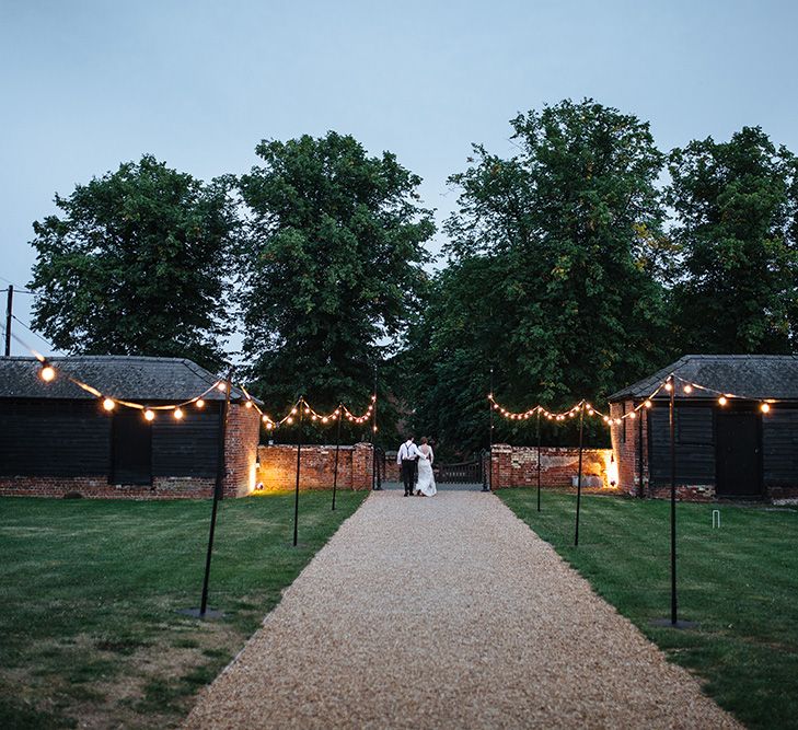 Festoon Light Path | Childerley Hall in Cambridge | Tawny Photo