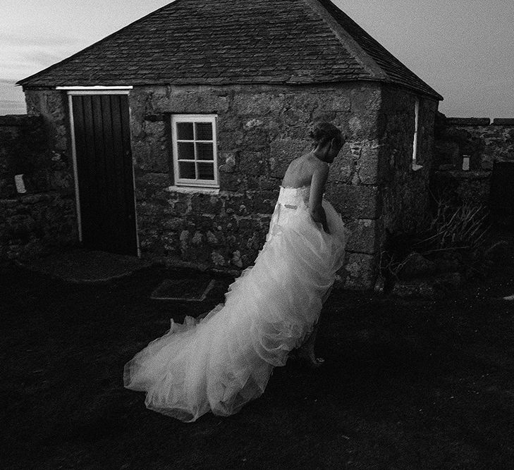 Bride in Pronovias Wedding Dress | Isles of Scilly Wedding | Jason Mark Harris Photography