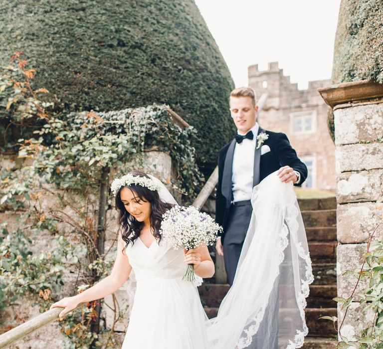 Stunning veil | Askham Hall | Photography by Jessica Reeve.