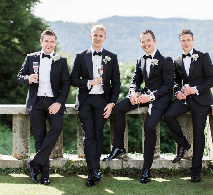 Groomsmen in Chester Barrie Black Tie Suits