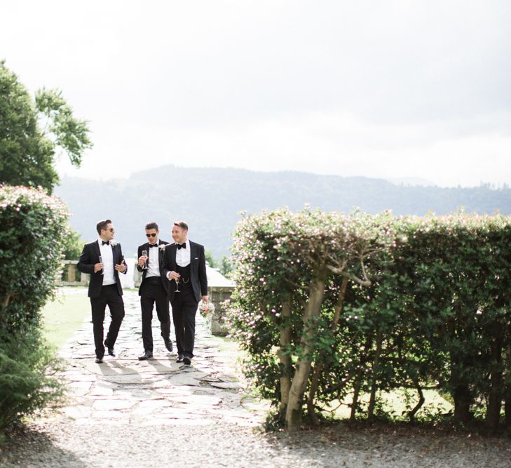 Groomsmen in Chester Barrie Black Tie Suits