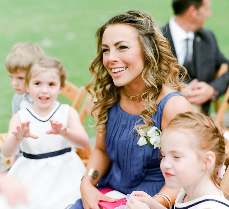 Wedding Guests | Classic Green & White Outdoor Country Wedding at Voewood in Norfolk, Planned & Styled by Vanilla Rose Weddings & Events | Julie Michaelsen Photography