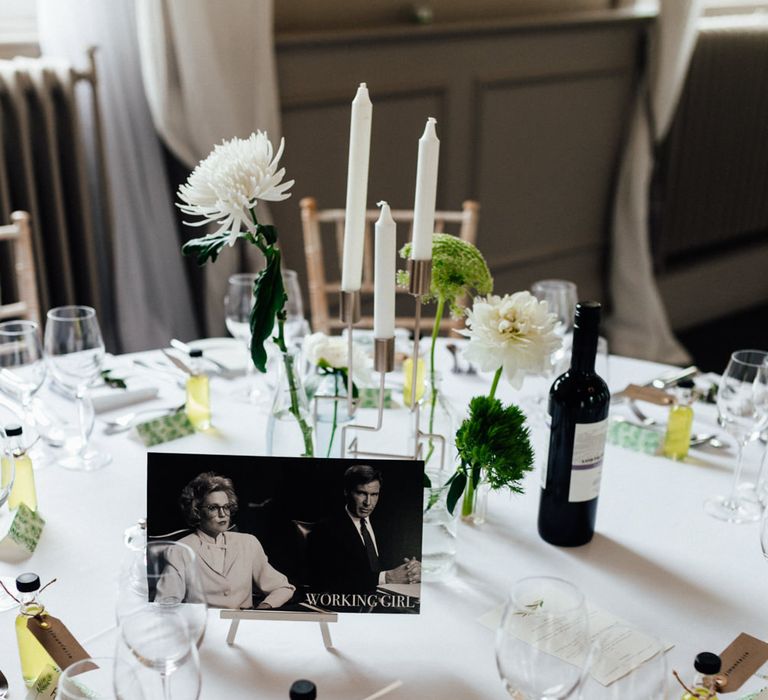 Iconic Couples Table Names | Stylish White, Greenery & Copper Wedding at Morden Hall in London | Beatrici Photography