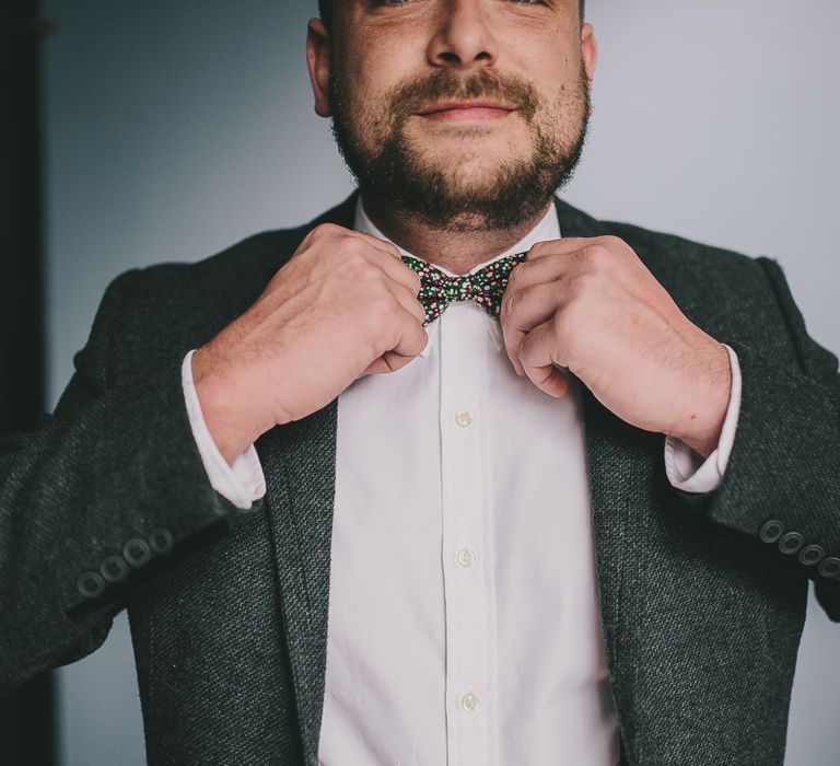 Liberty Print Bow Tie | Marc Darcy Suit | Steven Haddock Photography